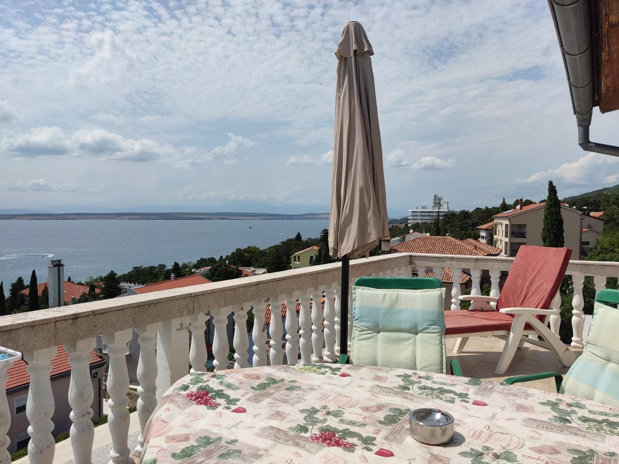 Panorama View Close Sandy Beach 100M To Talasoterapija, Crikvenica Exterior foto
